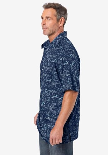 Navy Paisley