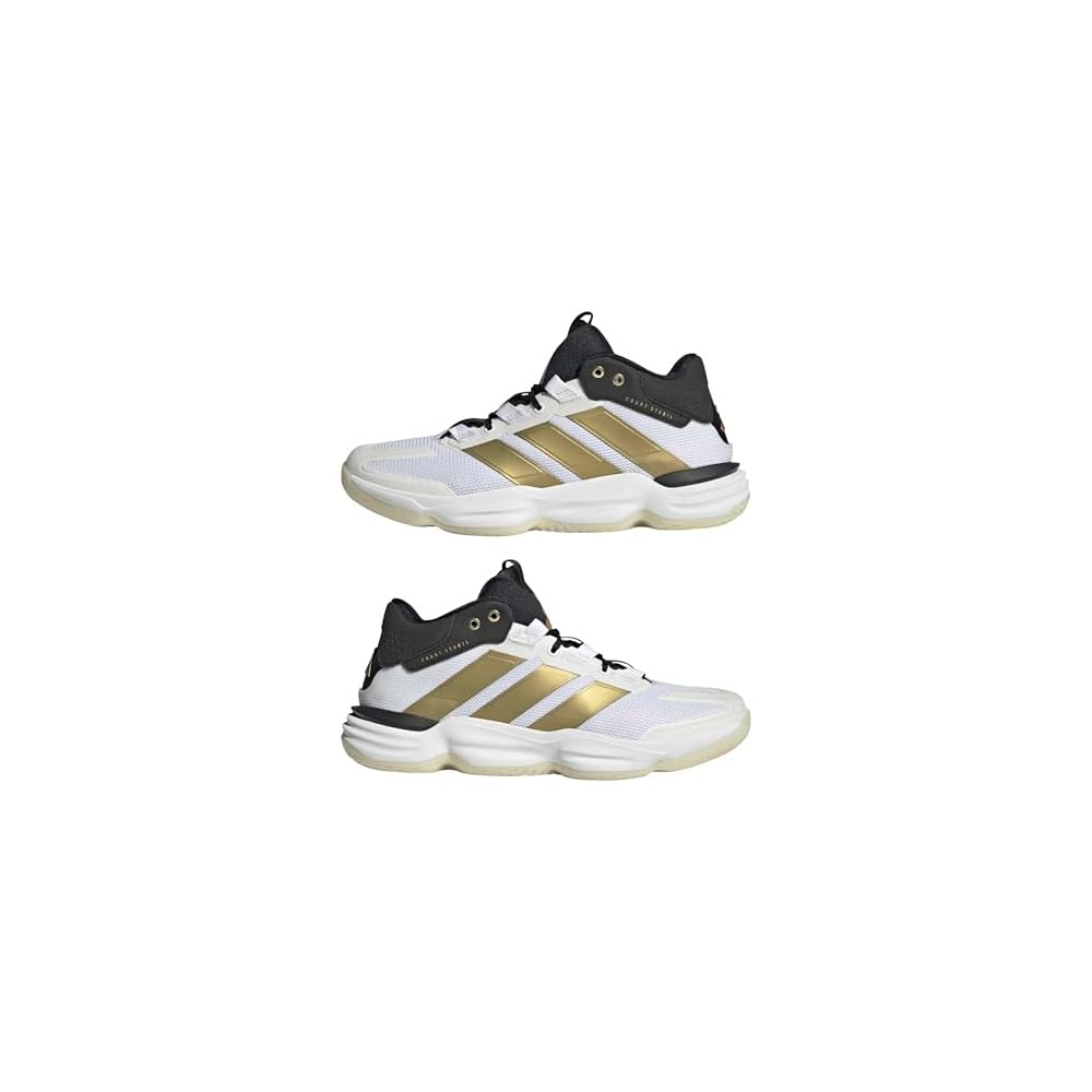 White/Gold Metallic/Black
