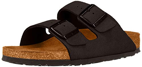Black Suede Soft Footbed