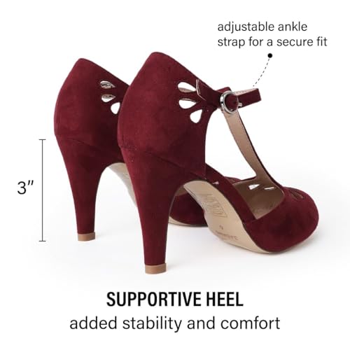 Burgundy Vegan Suede