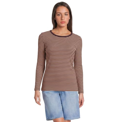 Rich Coffee/Heather Stripe