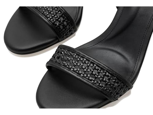 Black Leather/Black Woven
