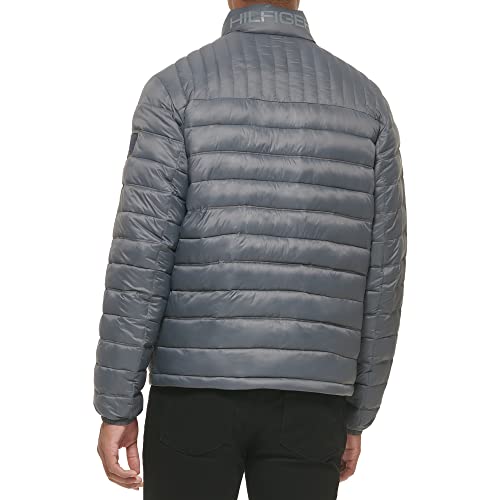 Tommy Hilfiger Men's Ultra Loft Lightweight Packable Puffer Jacket (Standard and Big & Tall), Charcoal, X-Large