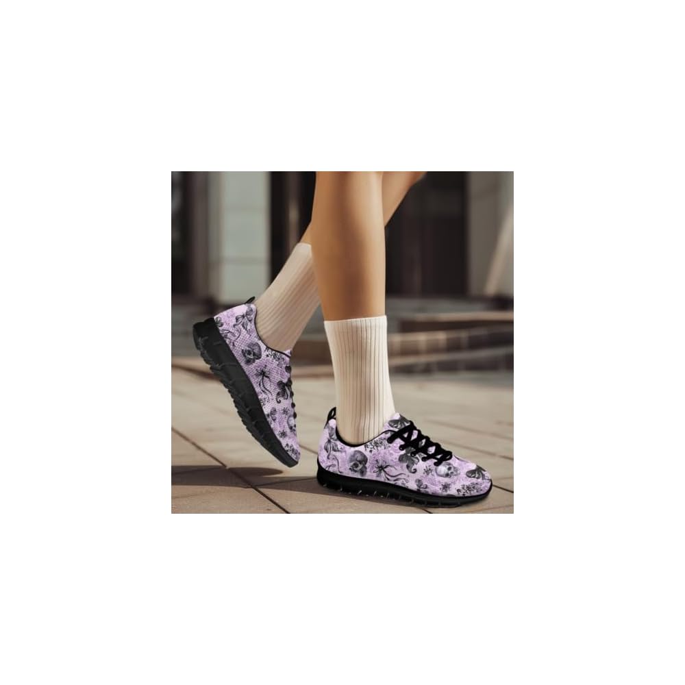 Purple Skull Bowknot