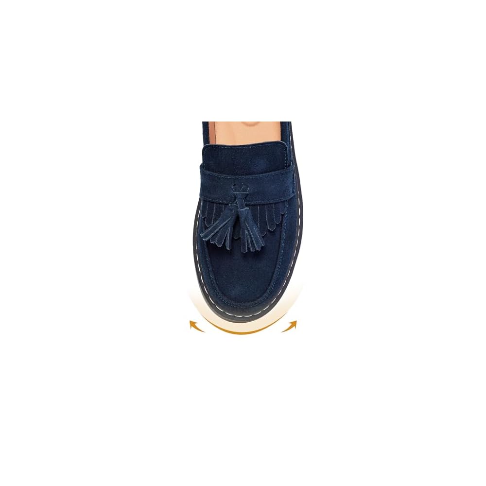 Navy Blue-suede
