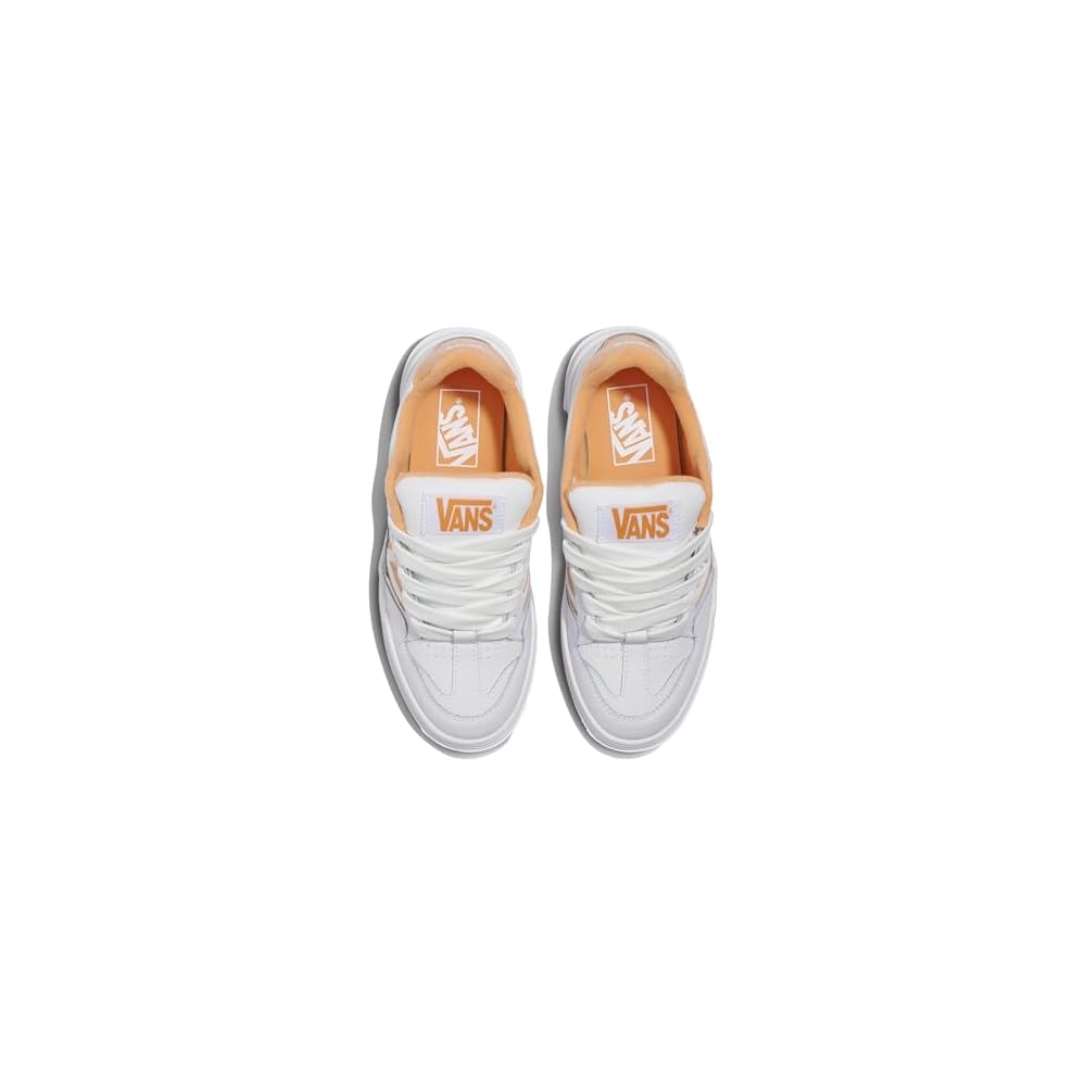 Leather White/Orange