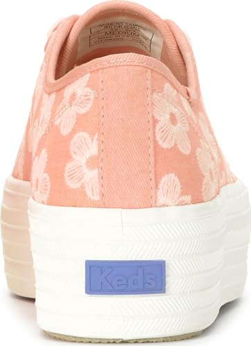 Neon Coral Floral Canvas