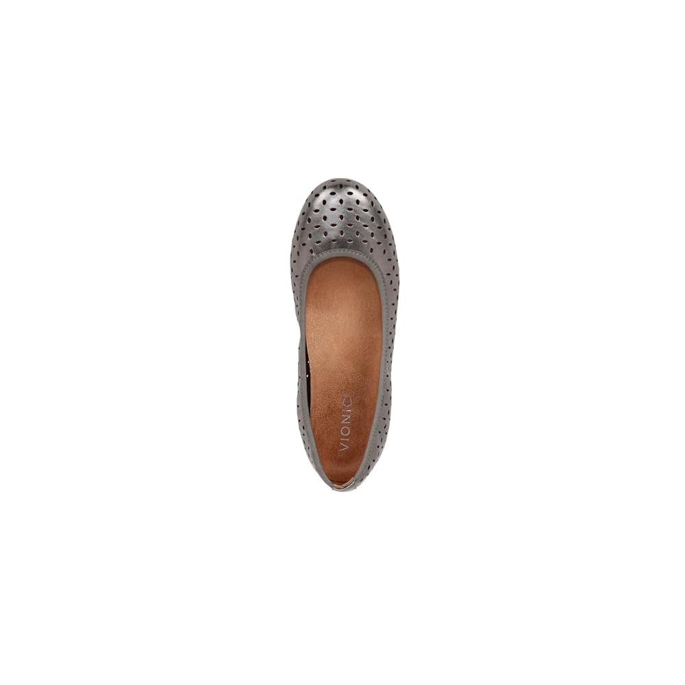 Pewter Metallic Leather