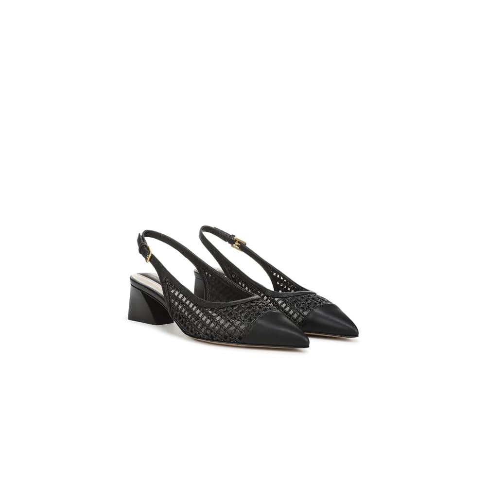 Black Faux Leather Weave