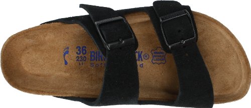 Black Suede Soft Footbed