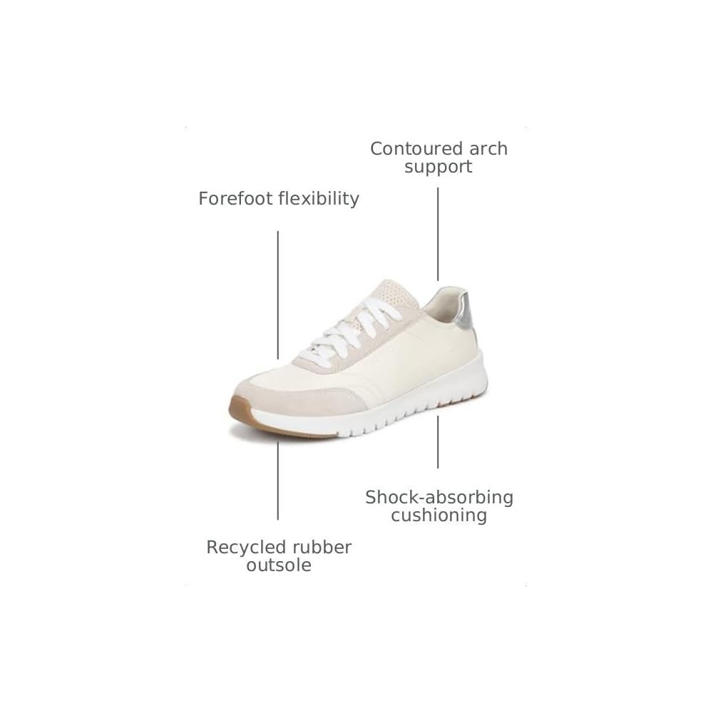 Ivory/Silver Leather and Suede