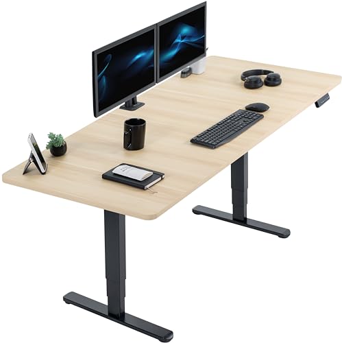 Light Wood Top / Black Frame
