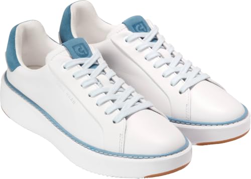 White Leather/Provincial Blue Suede
