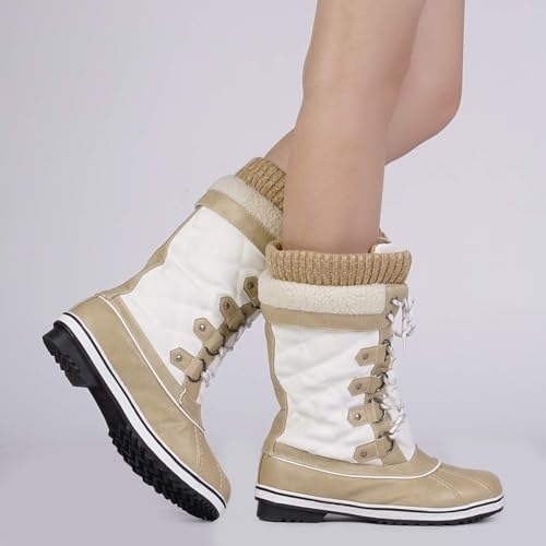 Beige/White