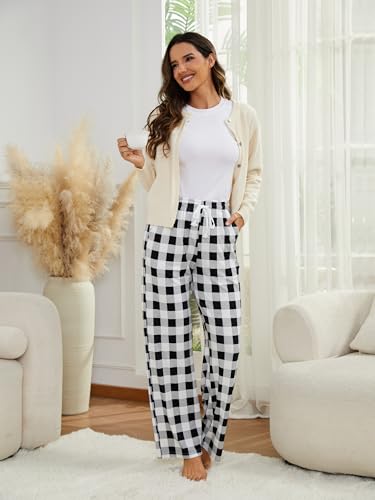 White Black Plaid