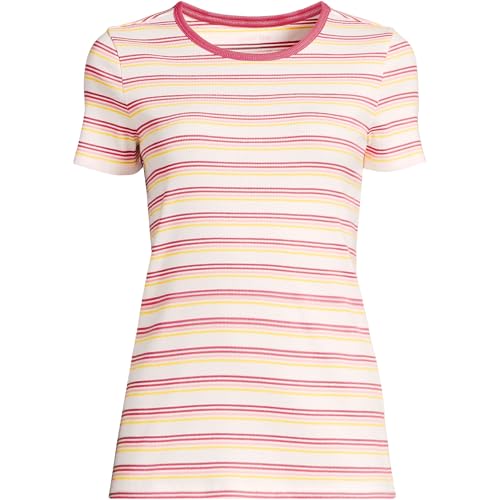 Ivory/Coral Multi Stripe