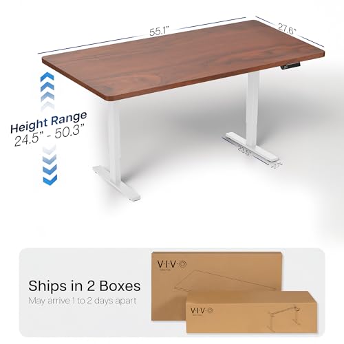 Dark Walnut Top / White Frame