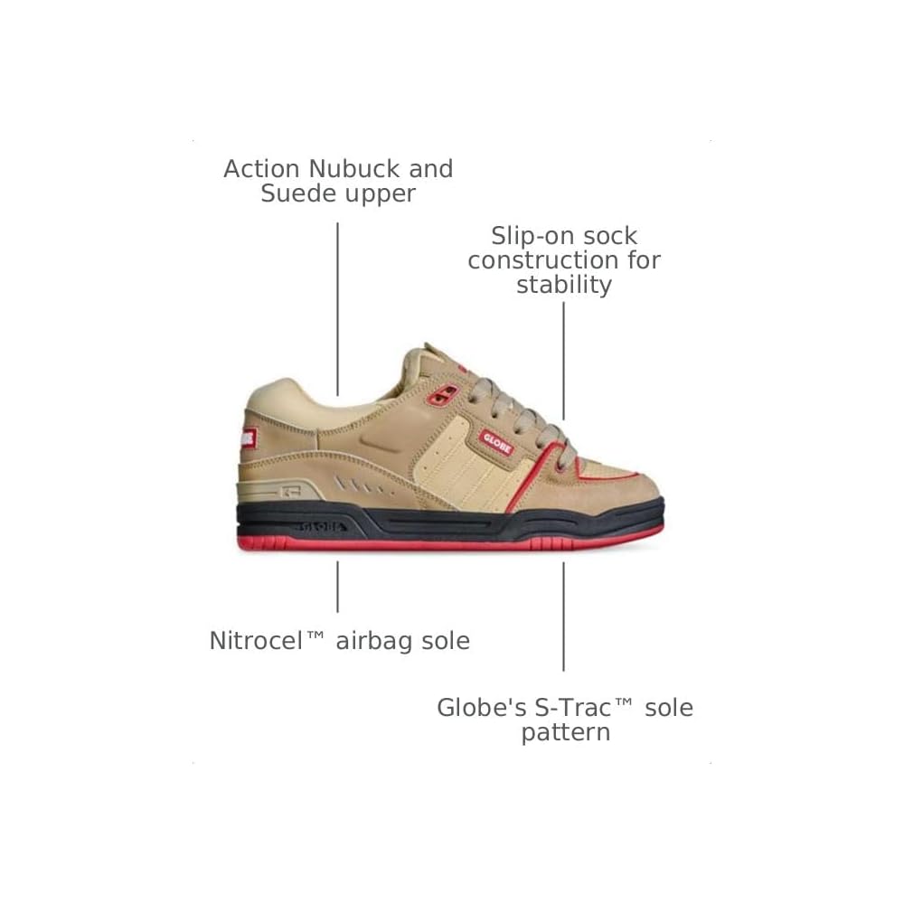 Khaki/Red
