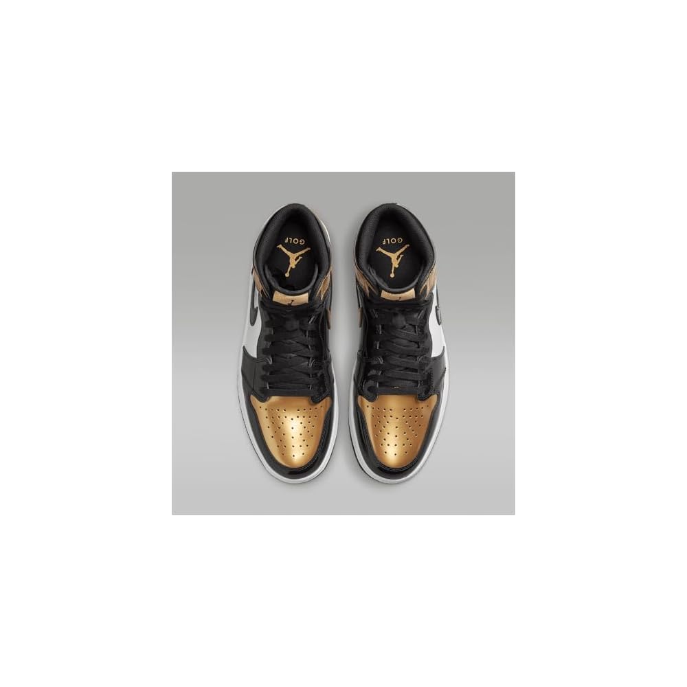 Black/White/Metallic Gold