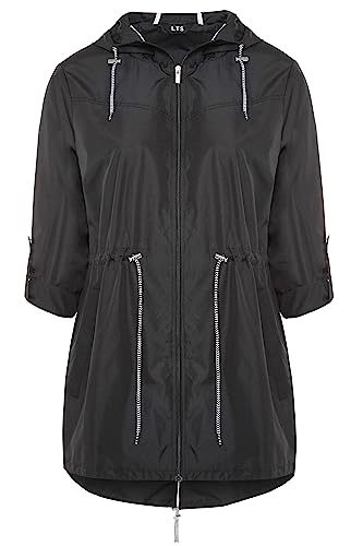 Long Tall Sally Tall Womens Black Pocket Parka Black 8