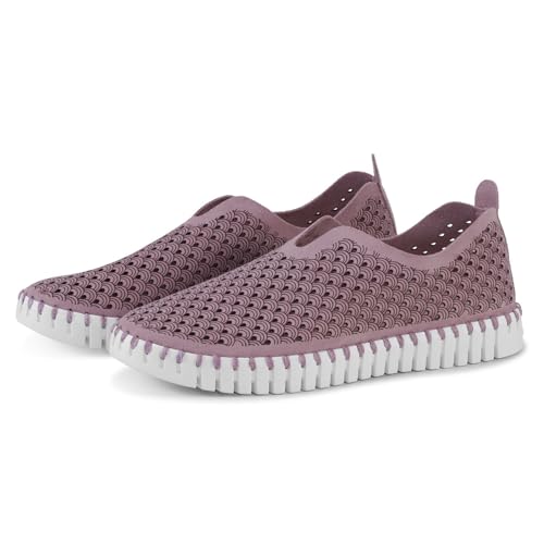 Mauve Shadows/White