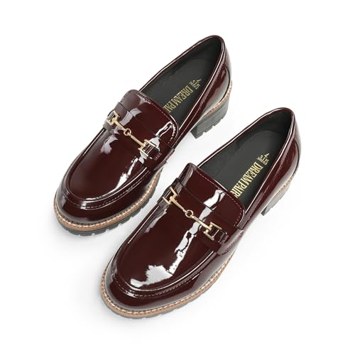 Burgundy-pat