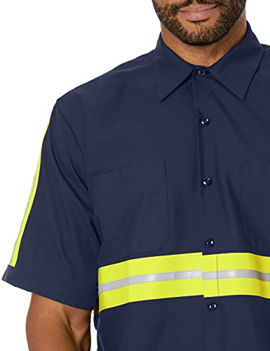Navy With Yellow/Green Visibility Trim