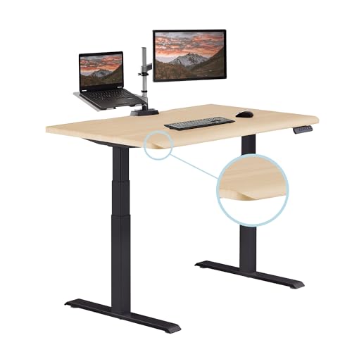 Light Wood Top / Black Legs