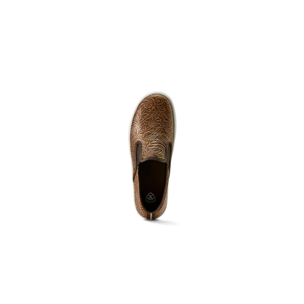 Brown Floral Emboss