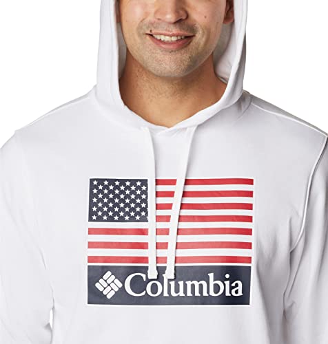 White/Us Flag Stamp