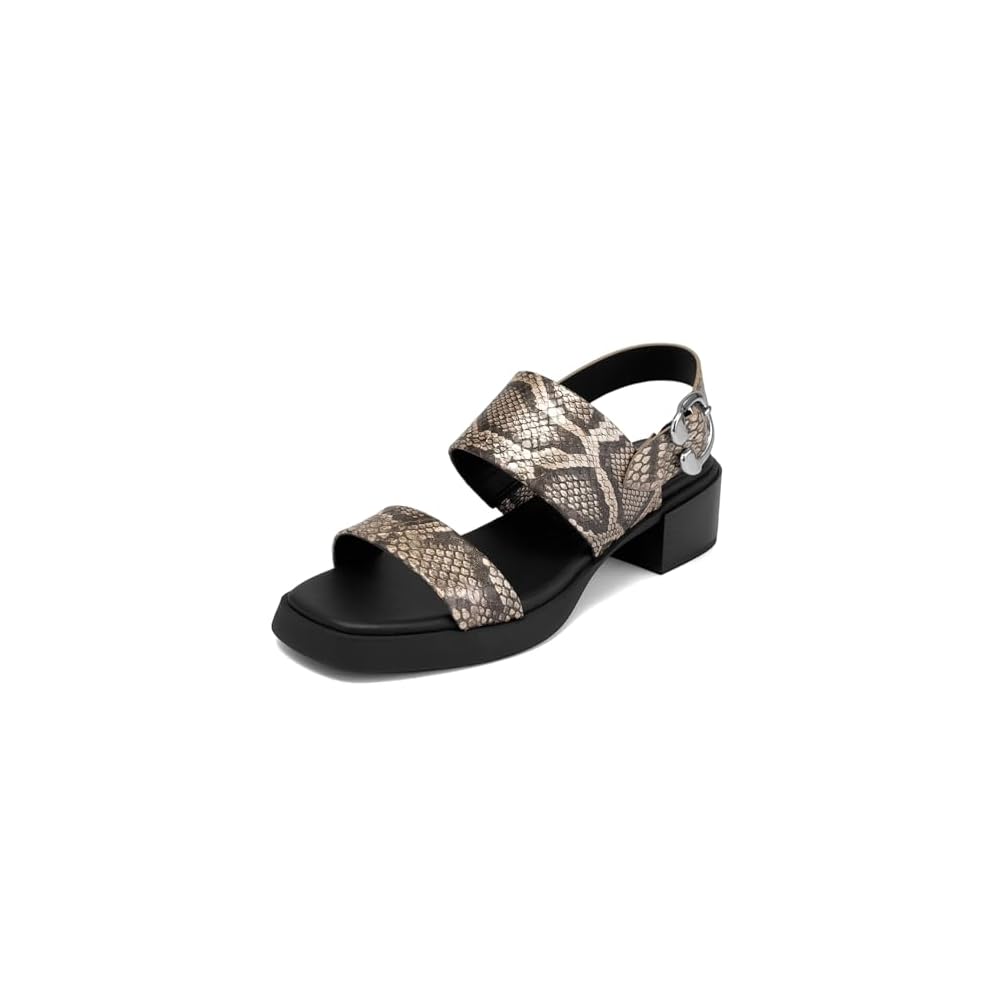 Champagne Metallic Snake Print