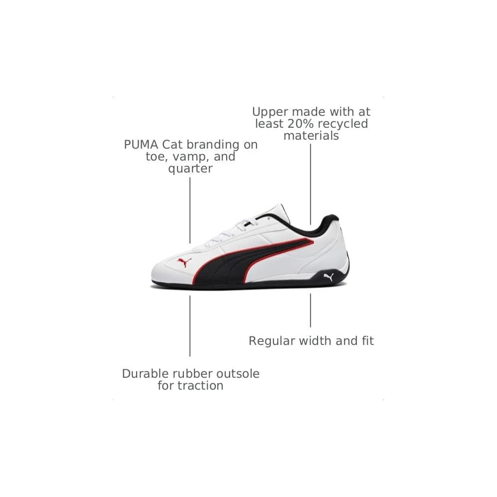 Puma White-rosso Corsa
