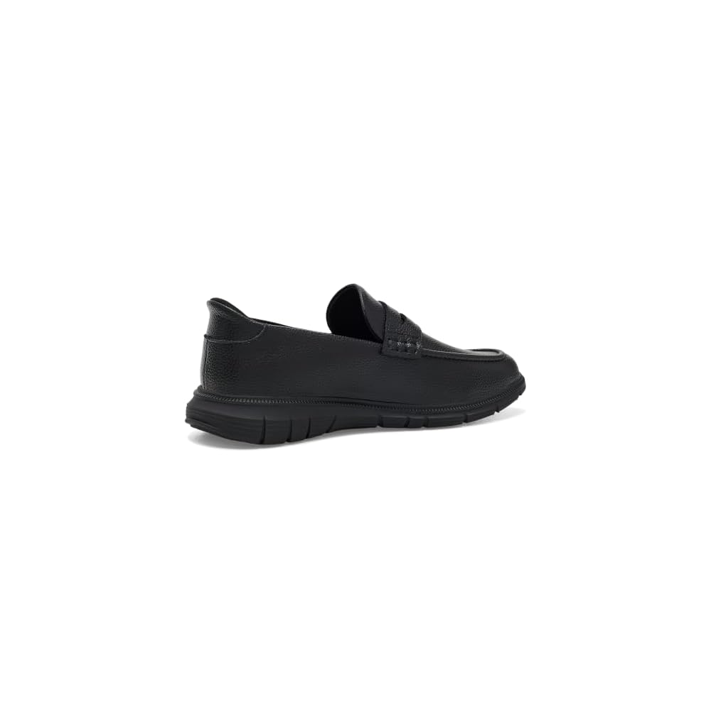 Black Grainy Leather/Black