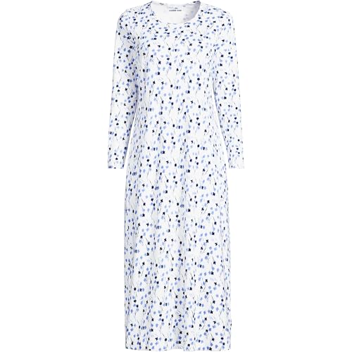 Ivory/Blue Sky Wispy Floral
