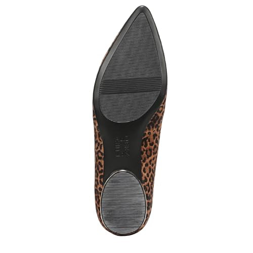 Brown Leopard Print Suede