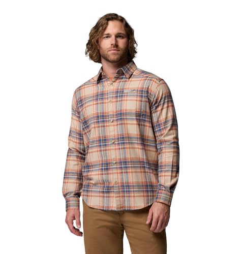 Teak Brown Textured Plaid