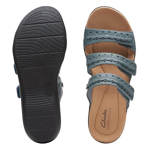 Blue Grey Leather