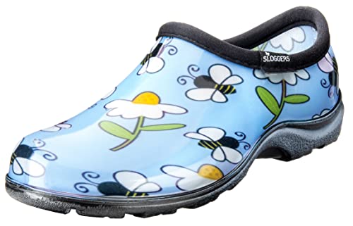 Lt Blue Bee Print