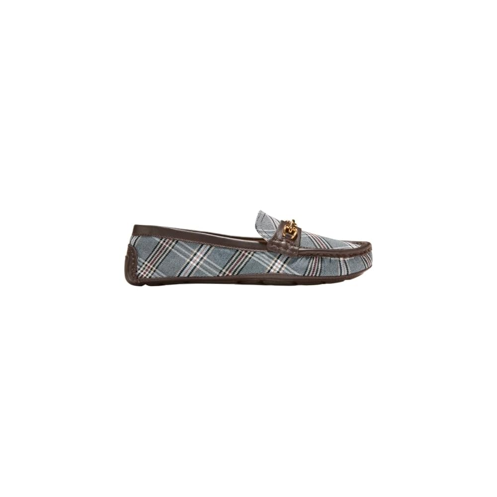 Classic Plaid Textile/Dark Chocolate Leather