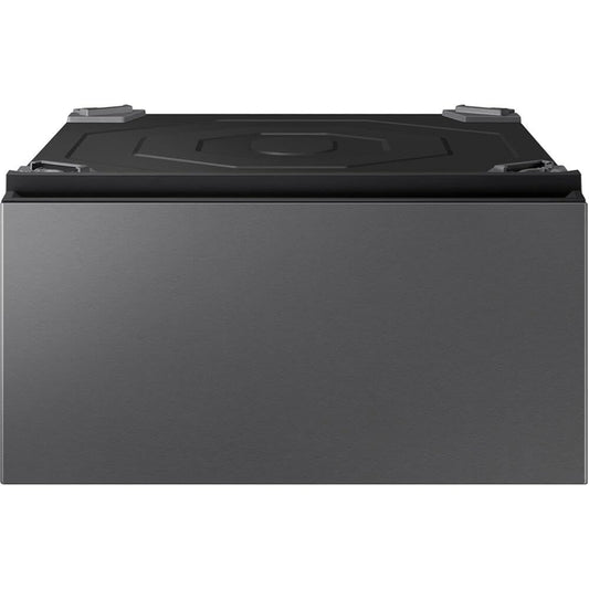 SAMSUNG Bespoke AI Laundry Comb Pedestal with Pull Out Storage Drawer, WE702NZ/US, Dark Steel