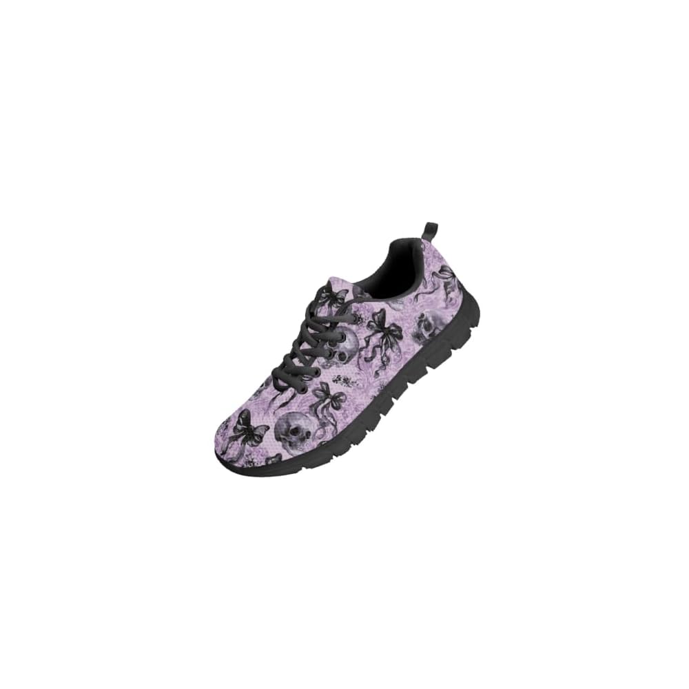 Purple Skull Bowknot