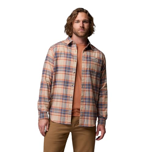 Teak Brown Textured Plaid