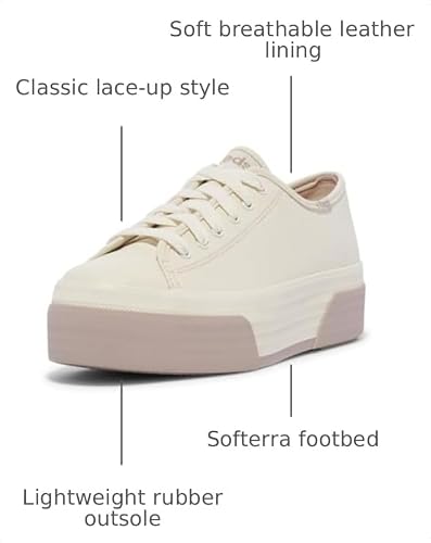 Off White/Taupe Bumper Foxing Stripe
