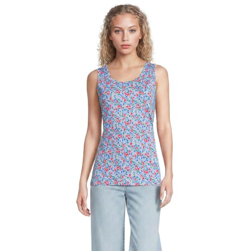 Clear Blue Small Poppy Floral