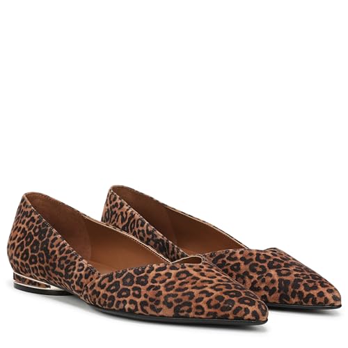 Brown Leopard Print Suede