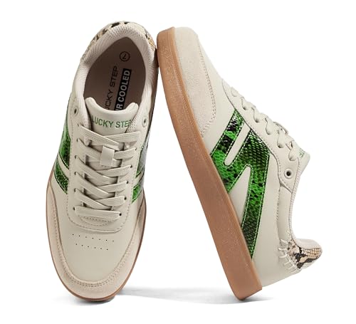 Beige/Green Snake