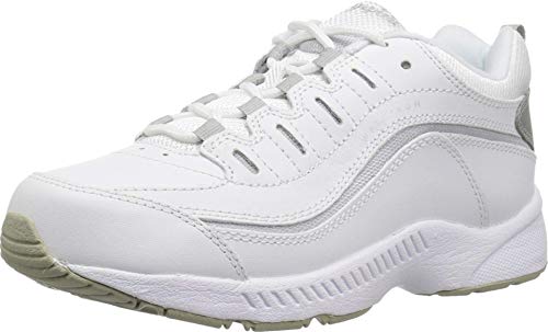 White/Light Grey Leather