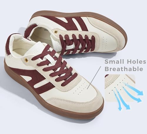 Beige/Red