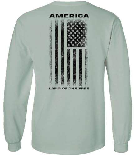 Stone Green 100% Cotton Long Sleeve Tee