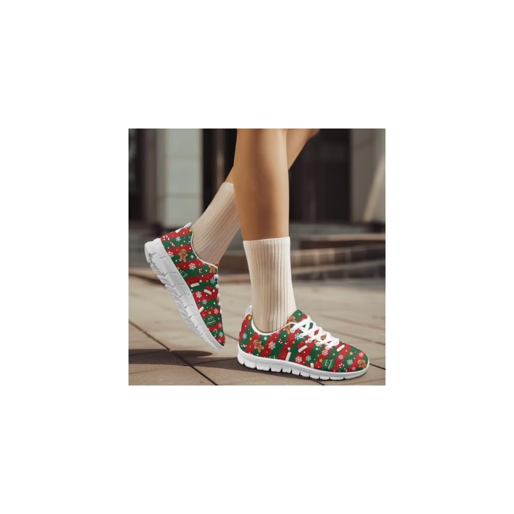 Gingerbread Red Green Stripe